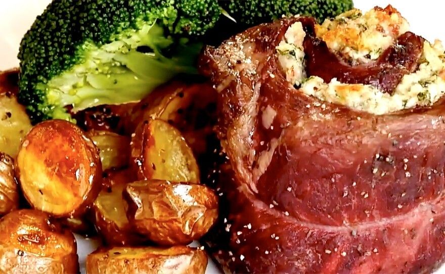 Blue Cheese Stuffed Filet Mignon