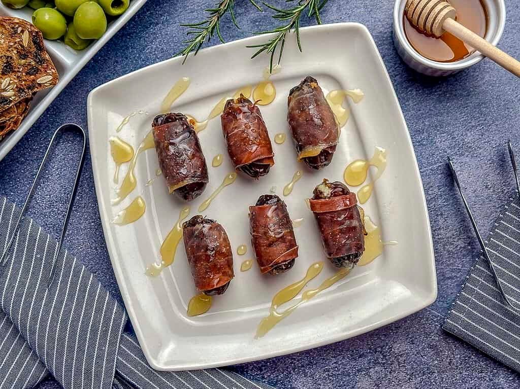 Blue Cheese and Honey Stuffed Dates