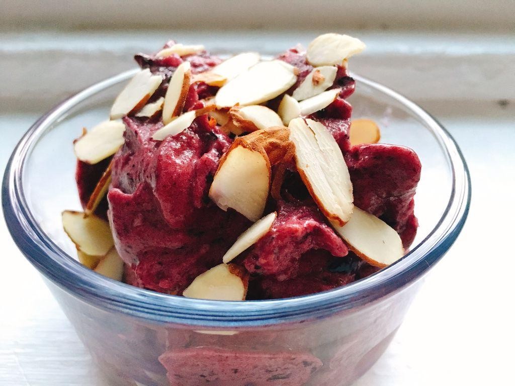 Blueberry Almond Nice Cream