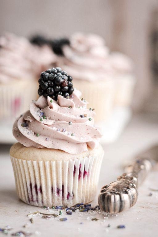 Blueberry Lavender Cupcakes
