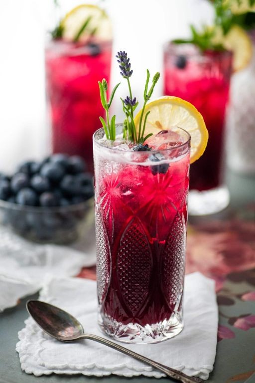 Blueberry Lavender Soda