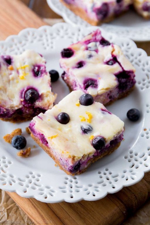 Blueberry Lemon Cheesecake Bars