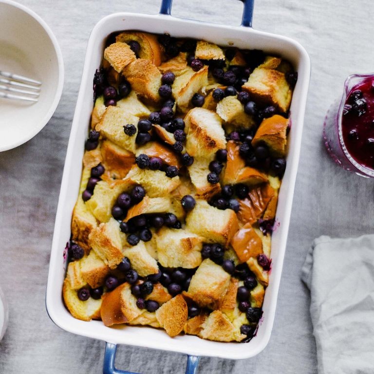 Blueberry Lemon French Toast Casserole
