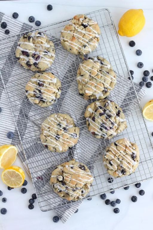 Blueberry Lemon Poppy Seed Cookies