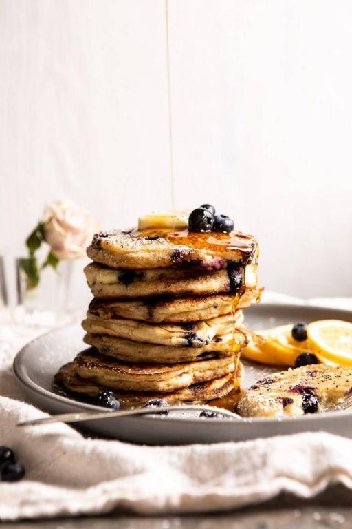 Blueberry Lemon Ricotta Pancakes
