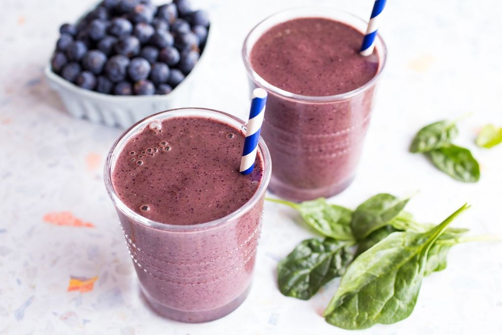 Blueberry Spinach Protein Shake
