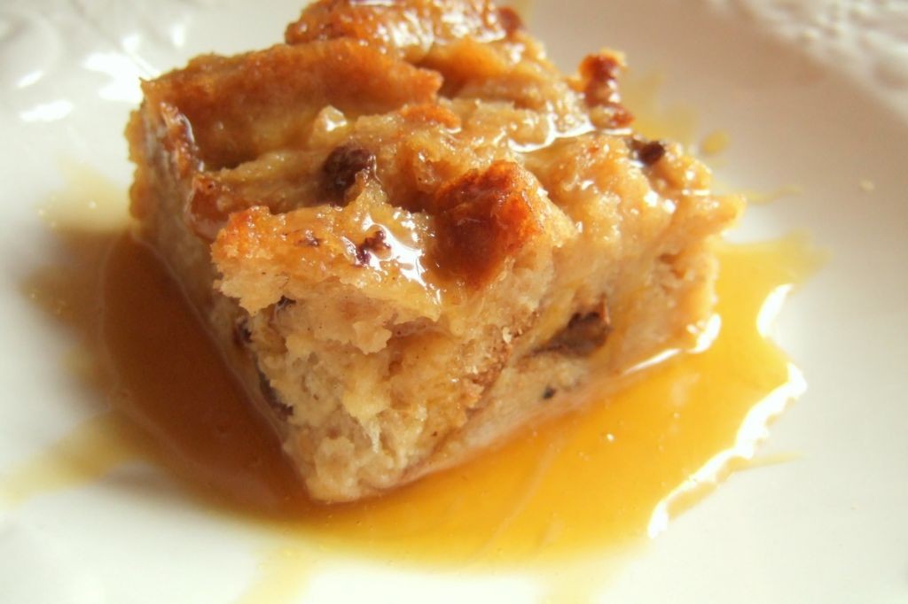 Bourbon Cream Bread Pudding