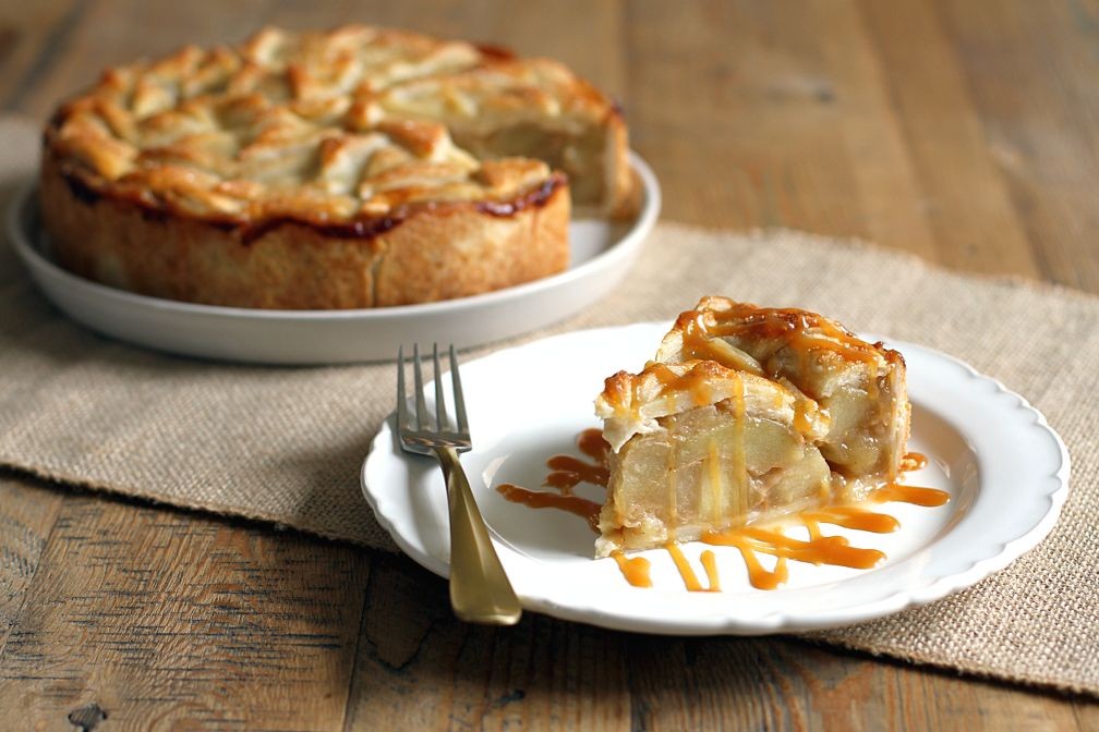 Bourbon Cream Caramel Apple Pie
