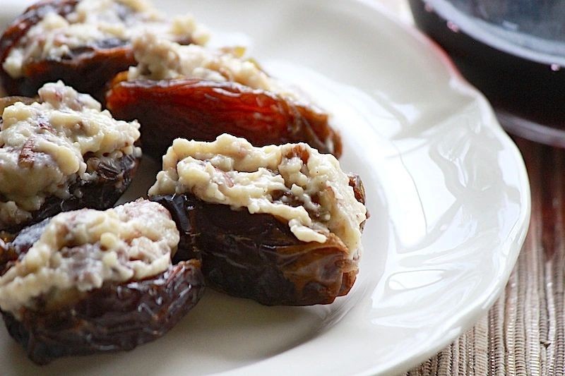 Brie and Fig Stuffed Dates