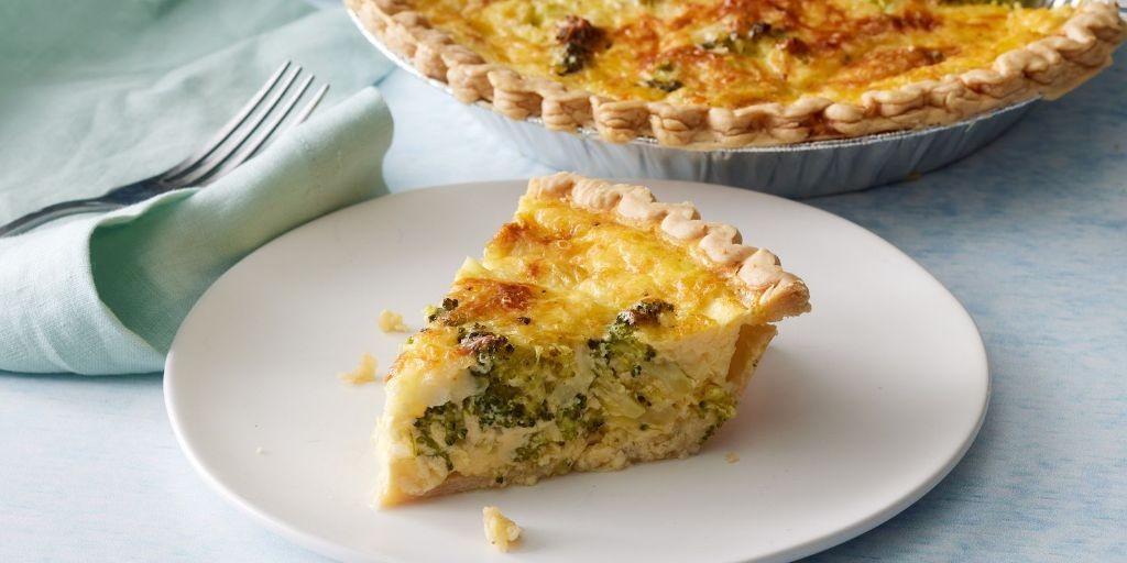 Broccoli Cheddar Quiche