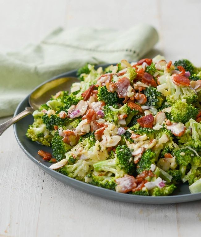 Broccoli Salad with Bacon and Cheddar