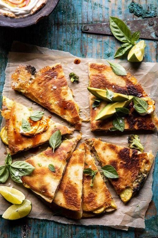 Broccoli and Cheese Quesadillas