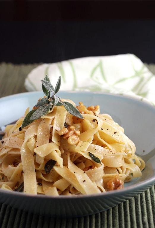 Brown Butter Sage Cascatelli with Walnuts