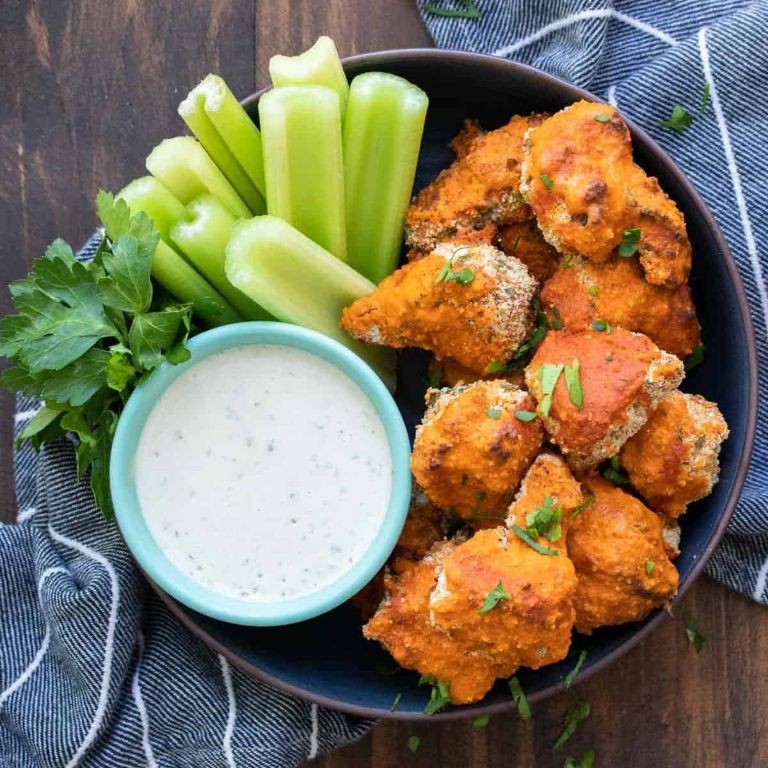 Buffalo Cauliflower Sliders with Ranch Dressing