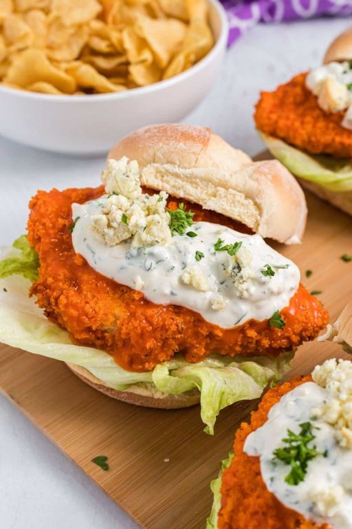 Buffalo Chicken Parmesan Sub with Blue Cheese Dressing