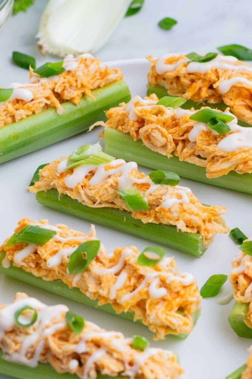 Buffalo Lil Smokies Dip with Celery Sticks