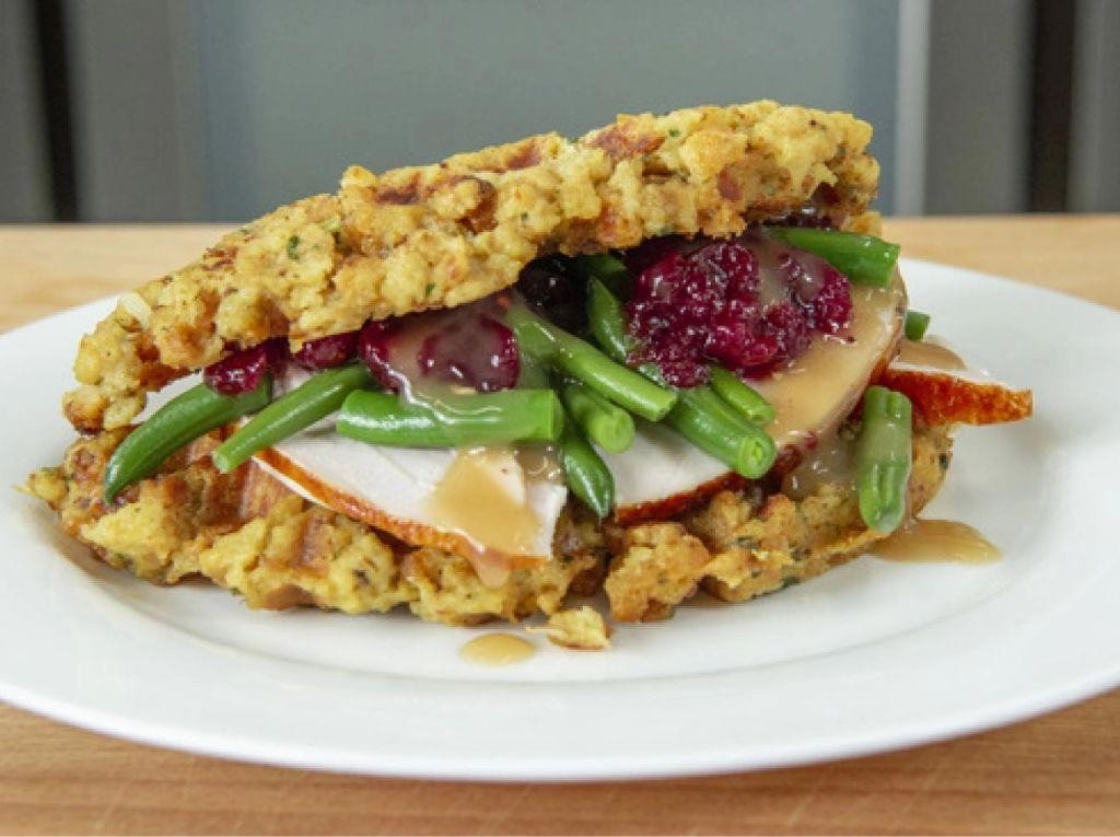 Butterball Turkey and Stuffing Waffles