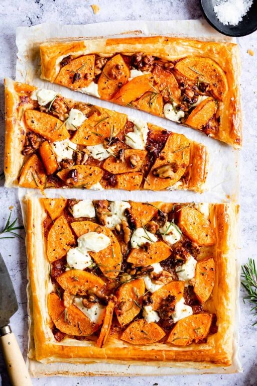 Butternut Squash and Goat Cheese Tart