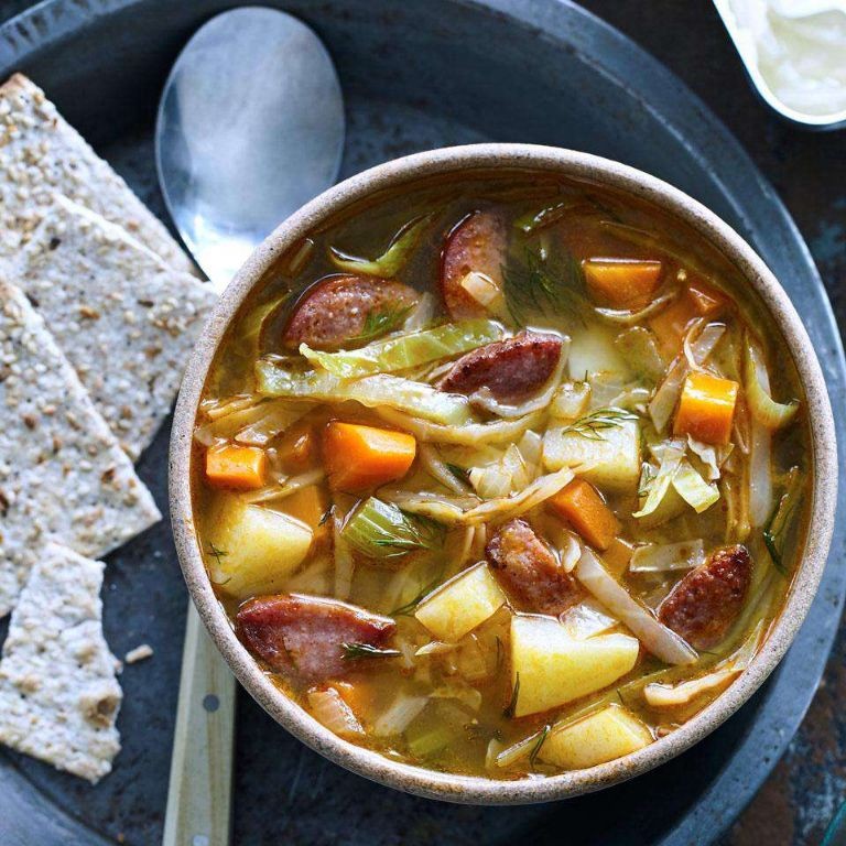 Cabbage and Kielbasa Soup