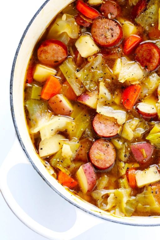 Cabbage and Potato Stew with Italian Sausage