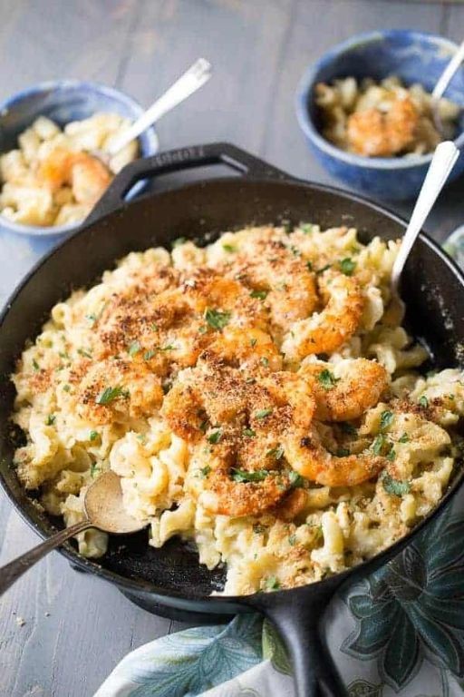 Cajun Shrimp Baked Macaroni and Cheese
