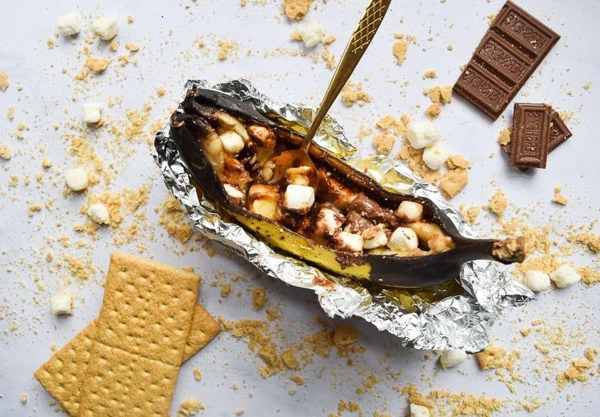 Campfire Banana Boats