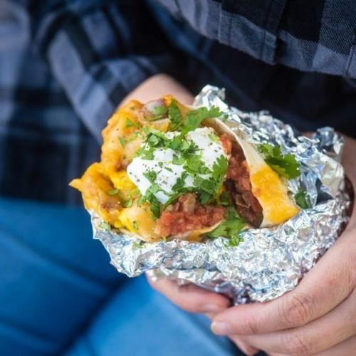 Campfire Breakfast Burritos
