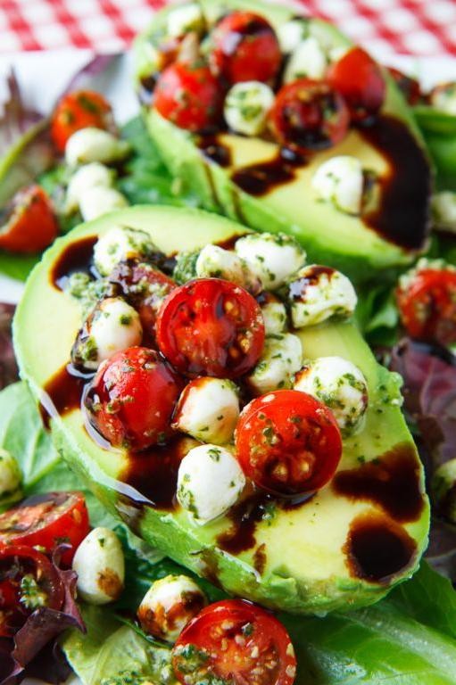 Caprese Stuffed Avocados