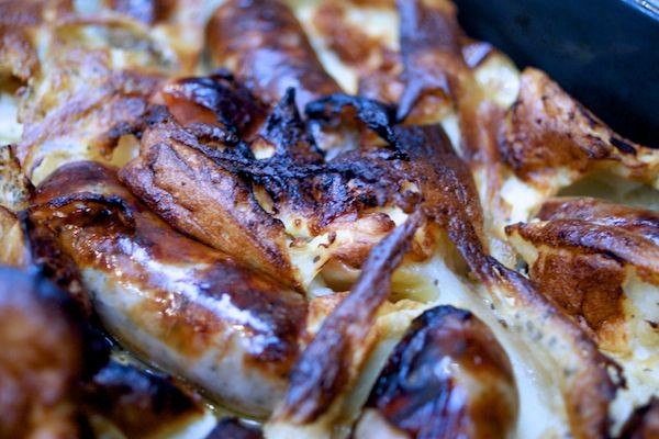 Caramelized Apple and Sage Toad in the Hole