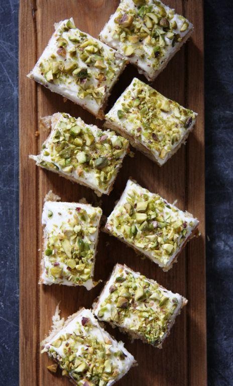 Cardamom Rhubarb Jelly with Pistachios