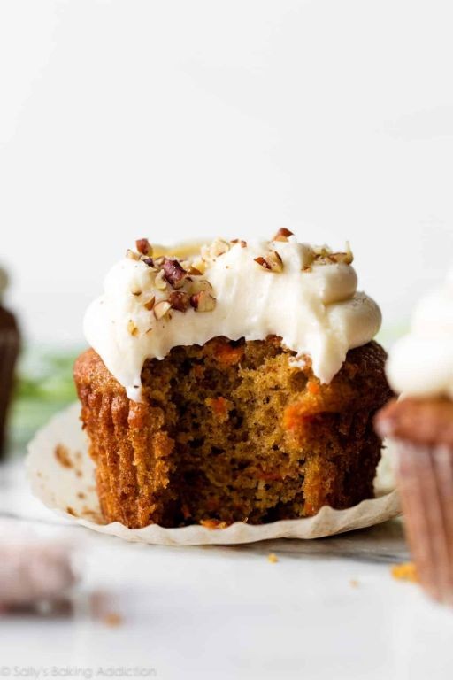 Carrot Cake Birthday Cupcakes