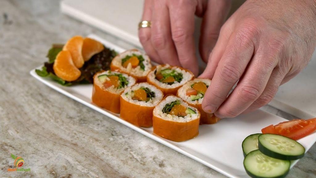 Carrot Ginger Sushi Rolls
