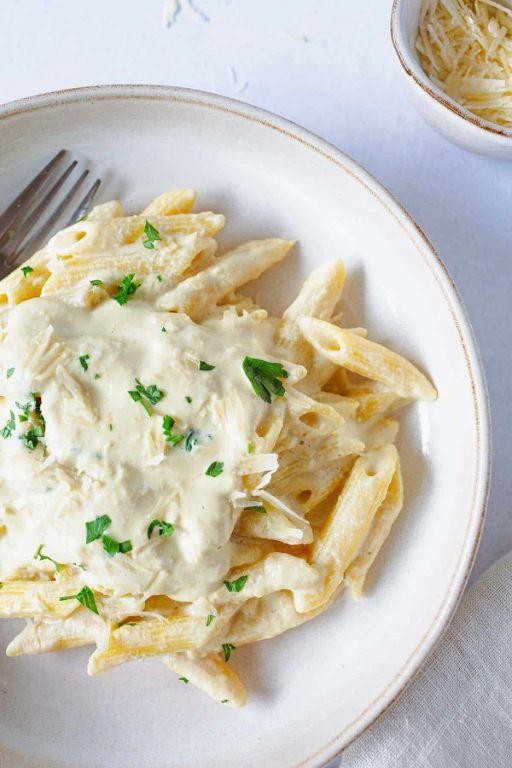 Cashew Cream Dairy-Free Alfredo Pasta