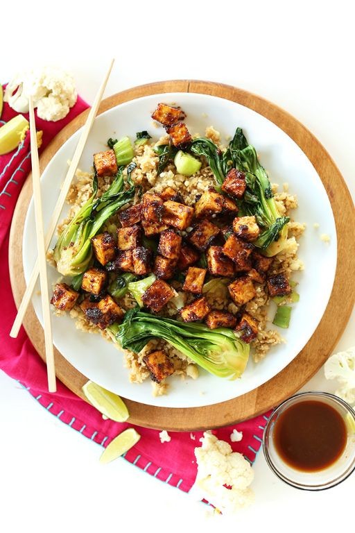 Cauliflower Rice Stir-Fry with Tofu