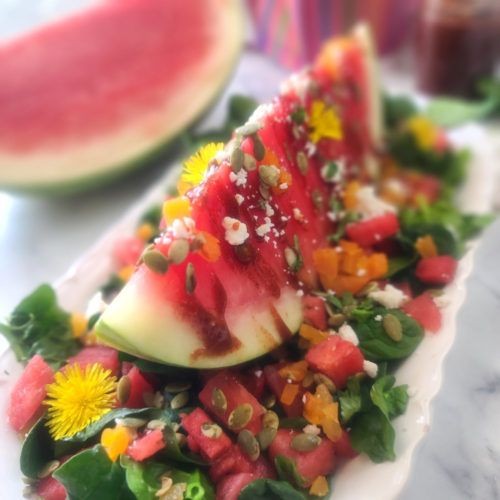 Chamoy-Infused Watermelon Salad