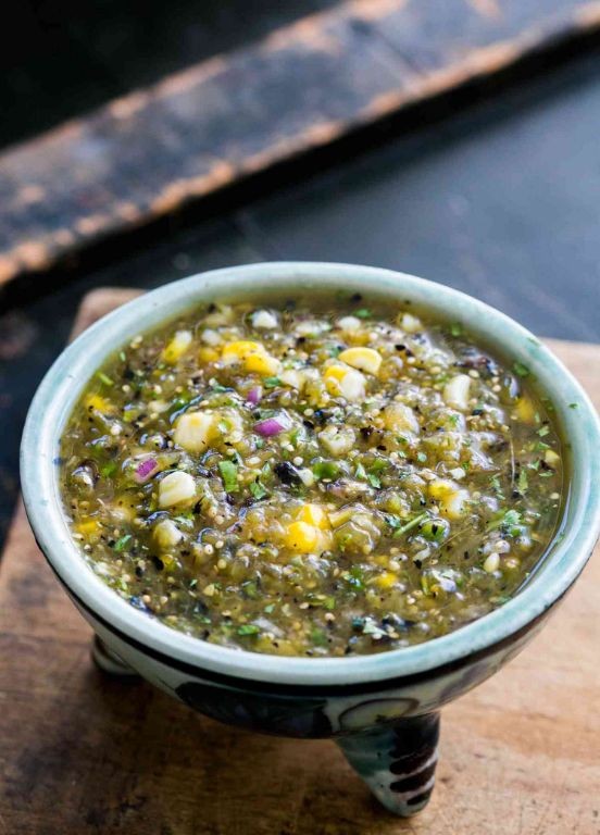 Charred Corn Salsa Verde