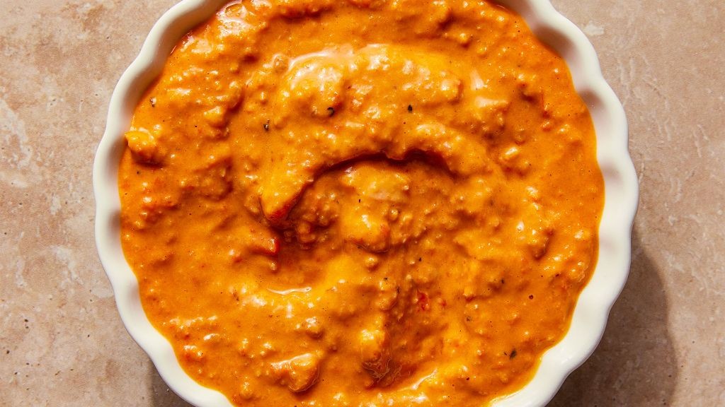 Charred Red Pepper Romesco Sauce with Sherry Vinegar