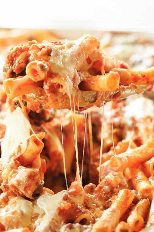 Cheesy Baked Ziti with Italian Sausage
