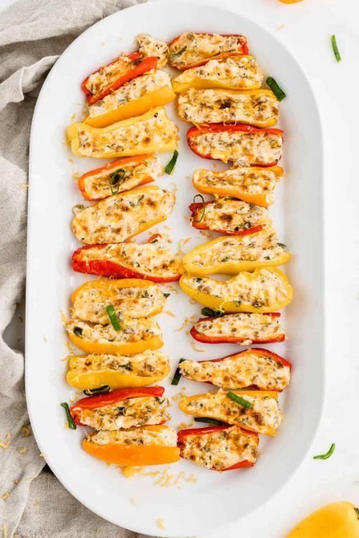 Cheesy Chorizo Stuffed Peppers