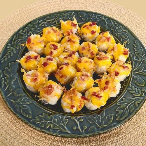 Cheesy Mini Potato Bites with Bacon