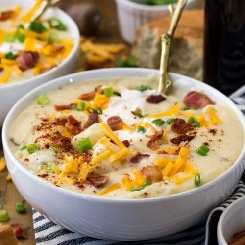 Cheesy Potato and Bacon Soup