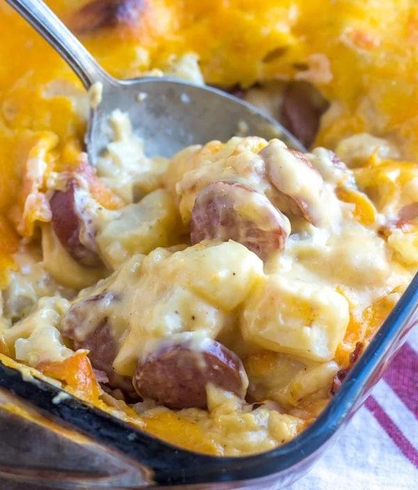 Cheesy Potato and Sausage Casserole
