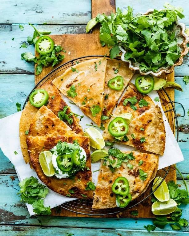 Cheesy Quesadilla Stars