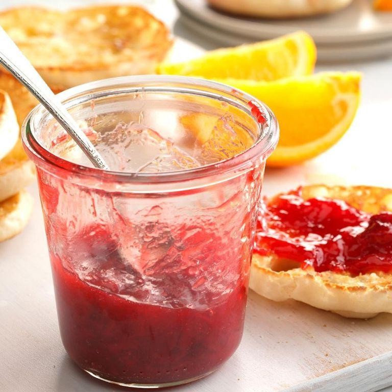 Cherry Rhubarb Jelly with Almond