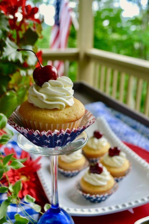 Cherry Vanilla Summer Cupcakes