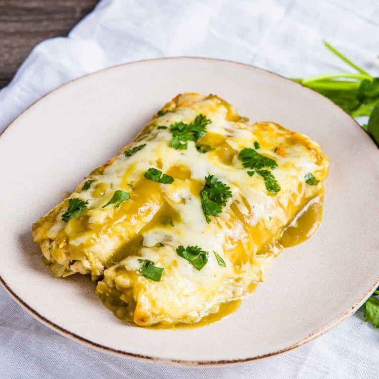 Chicken Enchiladas with Green Sauce