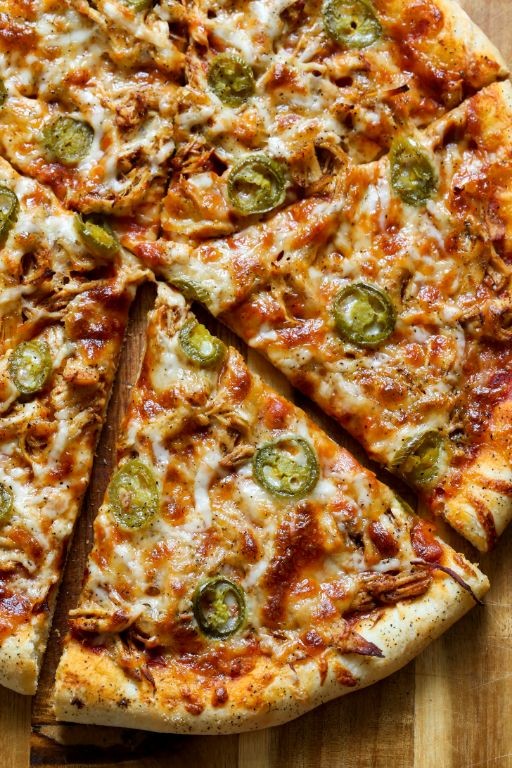 Chicken Fajita Pizza with Jalapeños