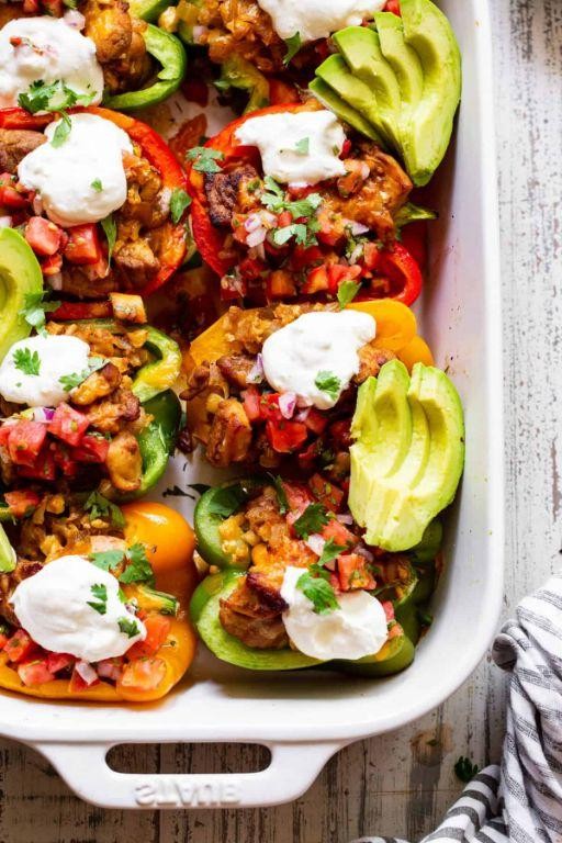 Chicken Fajita Stuffed Bell Peppers