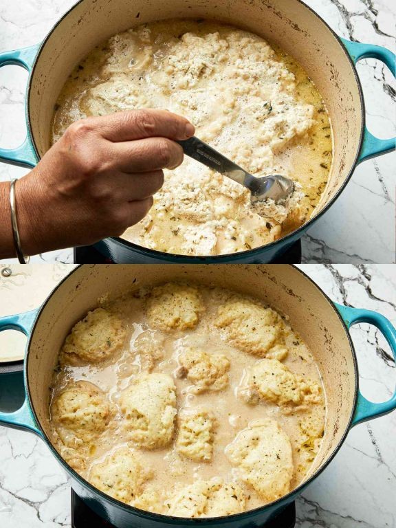 Chicken and Dumplings Simmering Pot