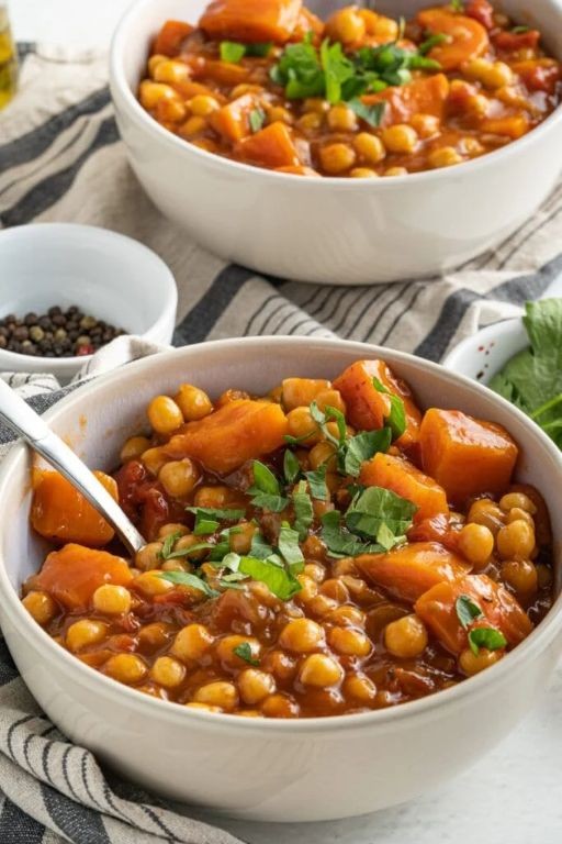 Chickpea and Carrot Stew with Dill